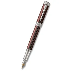 Parker Duofold Prestige Burgundy Chevron hrot F